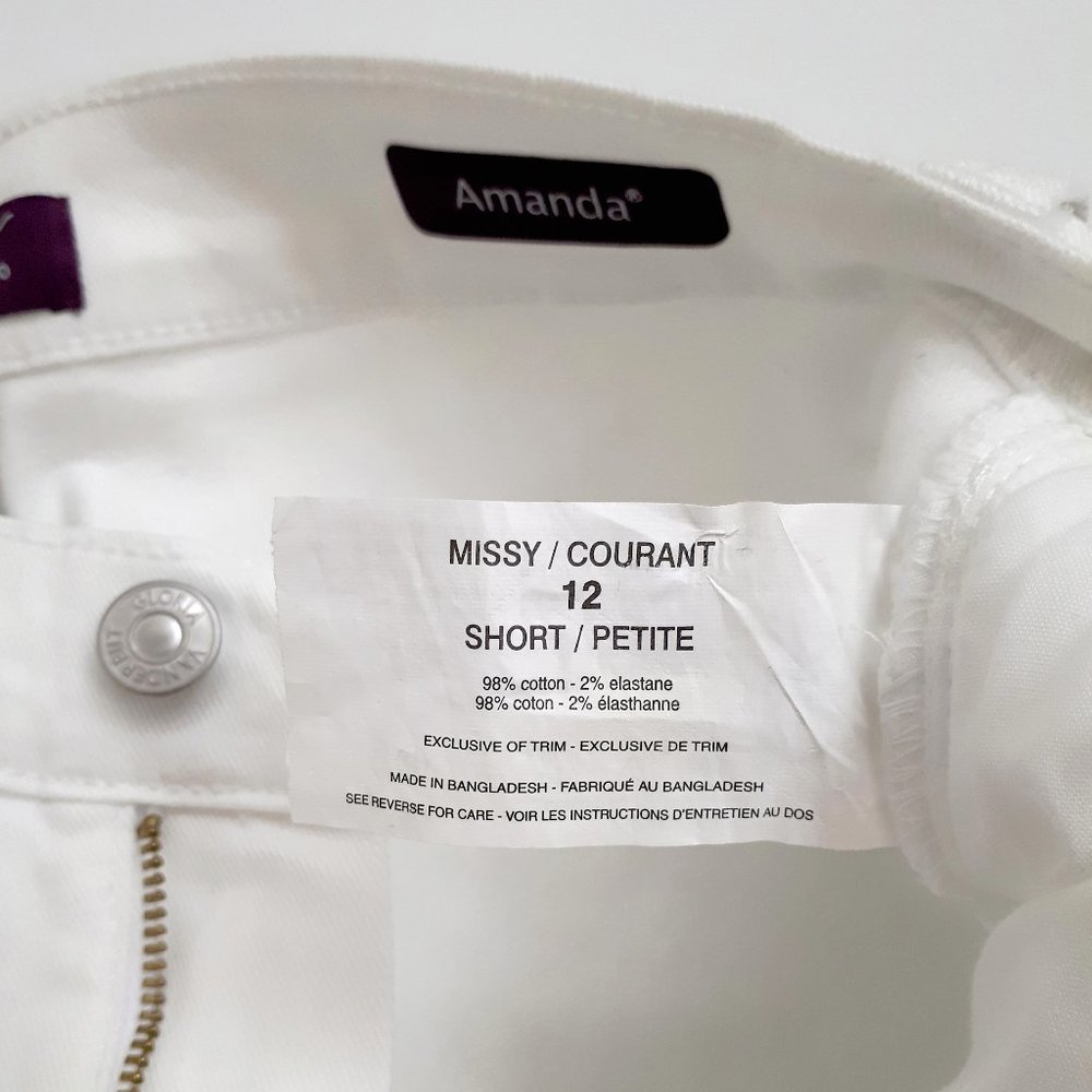 GLORIA VANDERBILT Amanda Classic Tapered Leg Jeans in Vintage White DGVB2692-VWT - Picture 11 of 16